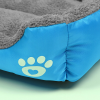 Washable Pet Dog Cat Bed Puppy Cushion House Pet Soft Warm Kennel Dog Mat Blanke - Gray - S