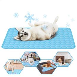 Cool Pad Cushion Dog Cat Puppy Blanket For Summer Sleeping Bed  Pet Cooling Mat - Blue - XL