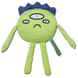 Touchdog Cartoon Alien Monster Plush Dog Toy - Green