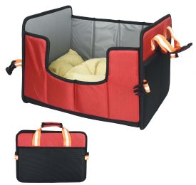 Pet Life 'Travel-Nest' Folding Travel Cat and Dog Bed - Red - Large