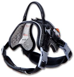 Dog Helios 'Scorpion' Sporty High-Performance Free-Range Dog Harness - Black - Small