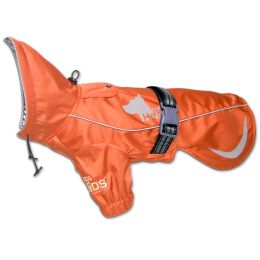 Dog Helios 'Ice-Breaker' Extendable Hooded Dog Coat w/ Heat Reflective Tech - Orange - Medium