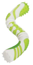 Pet Life 'Denta-Twist' TPR Durable Dental Chew Toy - Green