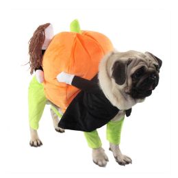 Pet Life 'Pumpkin Mon' Halloween Pet Dog Costume - Orange - Small