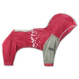 Dog Helios 'Vortex' Full Bodied Waterproof Windbreaker Dog Jacket - Red - Medium