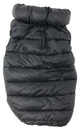 Pet Life 'Pursuit' Quilted Ultra-Plush Thermal Dog Jacket - Black - Large