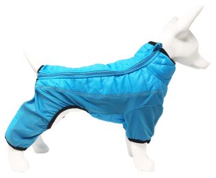 Pet Life 'Aura-Vent' Lightweight 4-Season Stretch and Quick-Dry Full Body Dog Jacket - Blue - X-Small