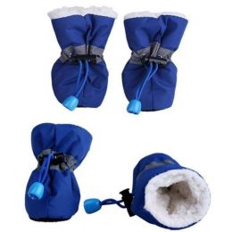 Dog Boots 4 PCS Set - Blue - Large