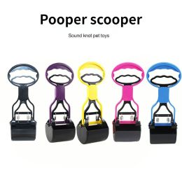 Dog pooper Picker Shovel Poop Picker Feces Collector Pet Pooper Scooper for Dogs - Small pink