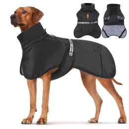 Large Dog Winter Coat Wind-proof Reflective Anxiety Relief Soft Wrap Calming Vest For Travel - Red - 3XL