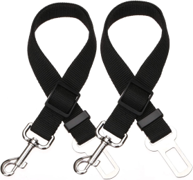 2pcs Pet Dog Cat Car Seat Belt Safety Leash Vehicle Seatbelt Harness - red - 2pcs