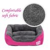 House Pet Soft Warm Kennel Dog Mat Blanke - Pink - M