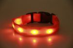 Led USB Recharge Strip Lights Neck Strap Luminous Collar Small And Large Dogs Cat Supplies - Blue