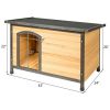 Wood Extreme Weather Resistant Pet Log Cabin - M