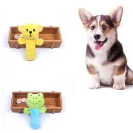 Dog Plush Sounding Toy Educational Training Bite-resistant Molar Teeth Cleaning Cute Pet Toy - as the picture