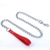 Dog Leash Dog Leash Dog Leash Anti-bite Chain Pet Product Dog Leash Metal Leash - red - 2mm*120cm