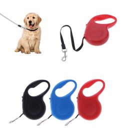 Durable Dog Leash Automatic Retractable Nylon Dog Lead Extending Puppy Walking Leads For Small Medium Dogs 3M / 5M Pet Products - black - 5m