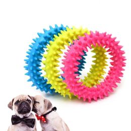 Pet Dog Toy Non-Toxic Rubber Cute Round Play Durable To Chew Toys Dog Tooth Cleaning Molar Training Safe Toy Pet Supplies - Green