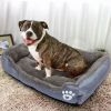 House Pet Soft Warm Kennel Dog Mat Blanke - Gray - M