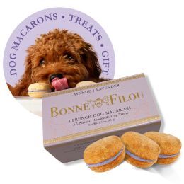 Dog Macarons - Count of 3 (Dog Treats | Dog Gifts) - Lavender