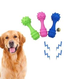 Pet Vocal Toy Dog Molar Rod Interactive Training Cat Dog Toy TPR Environmentally Friendly Bite Resistant Pet Accessories - Blue